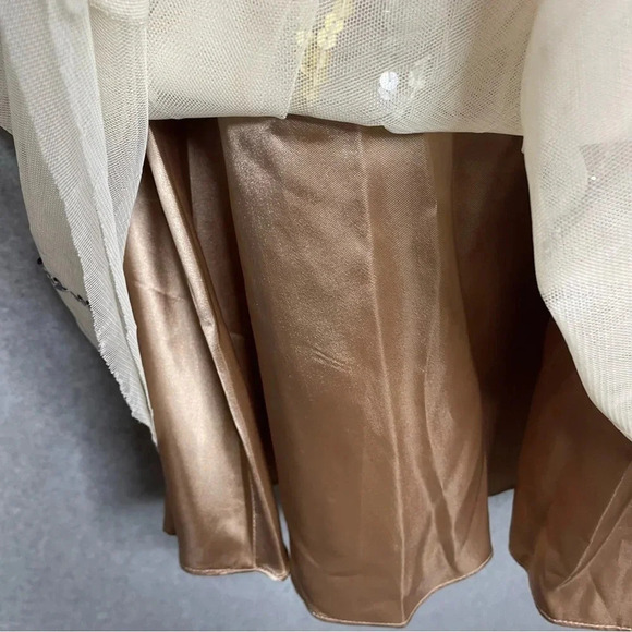 BCBGMaxAzria Tulle Sequin Holiday Party Strapless Dress - Picture 5 of 11